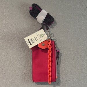 No Boundaries Pink and Orange Crossbody Bag